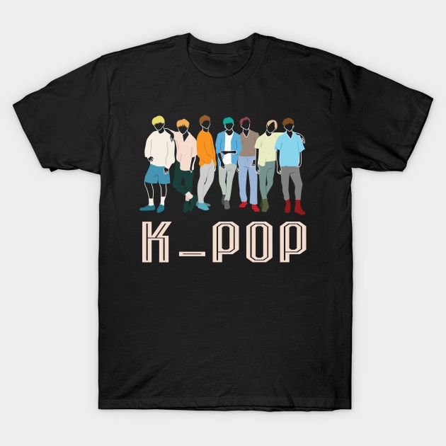 K-Pop Fanatic Design Gift Idea T-Shirt by c1337s